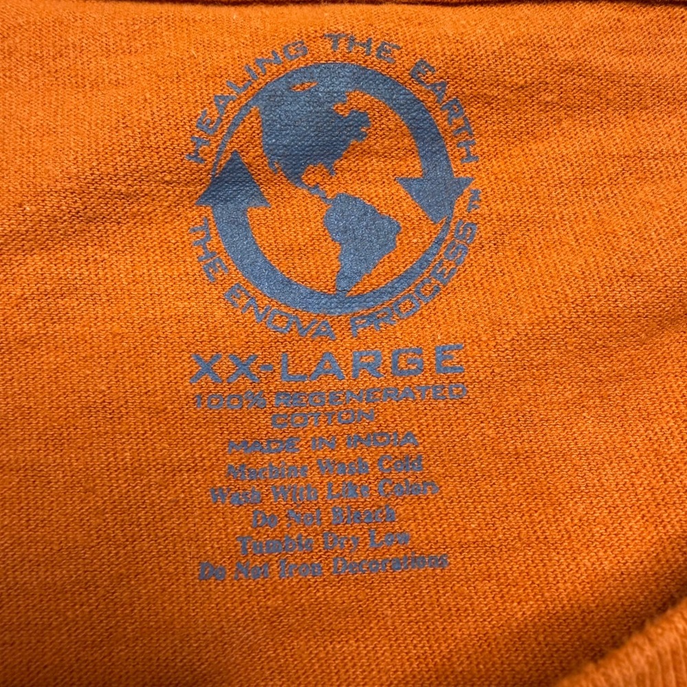 Sturgis Long Sleeve T-Shirt Mens XXL Orange Black Hills Rally 2012 Steer Skull - Picture 5 of 10